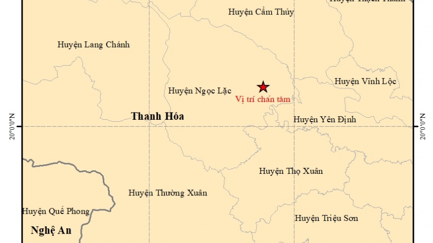 4.1magnitude earthquake jolts Thanh Hoa province